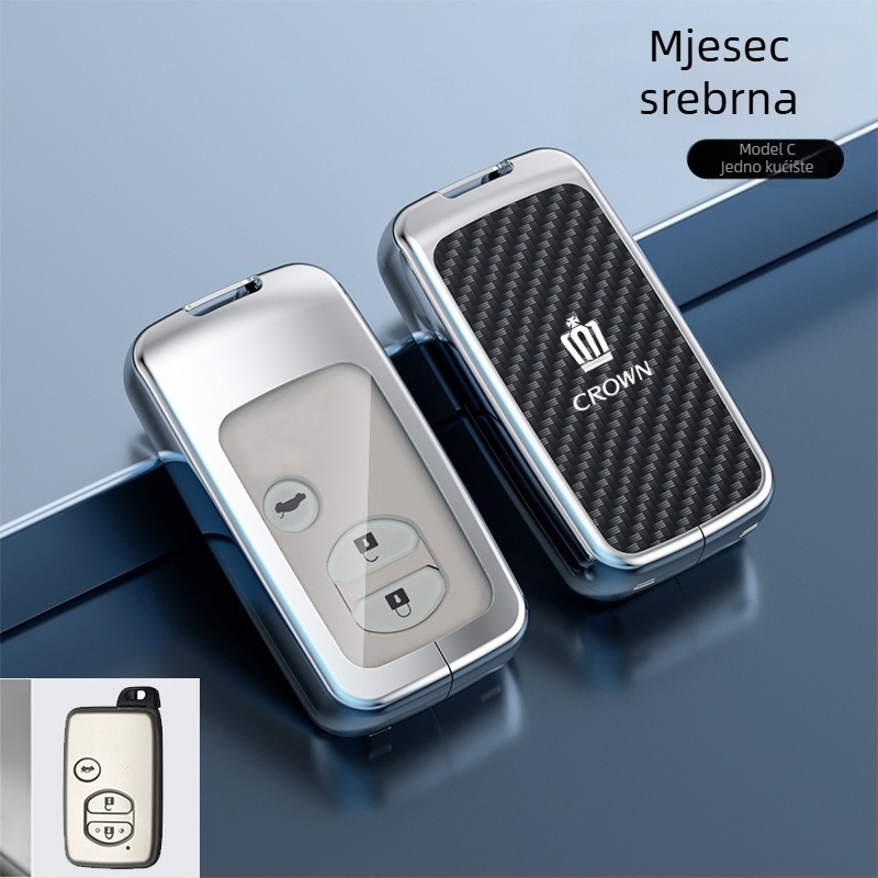 Kućište ključa Toyota Crown – cinkova legura, Lingxuan, poslovni stil