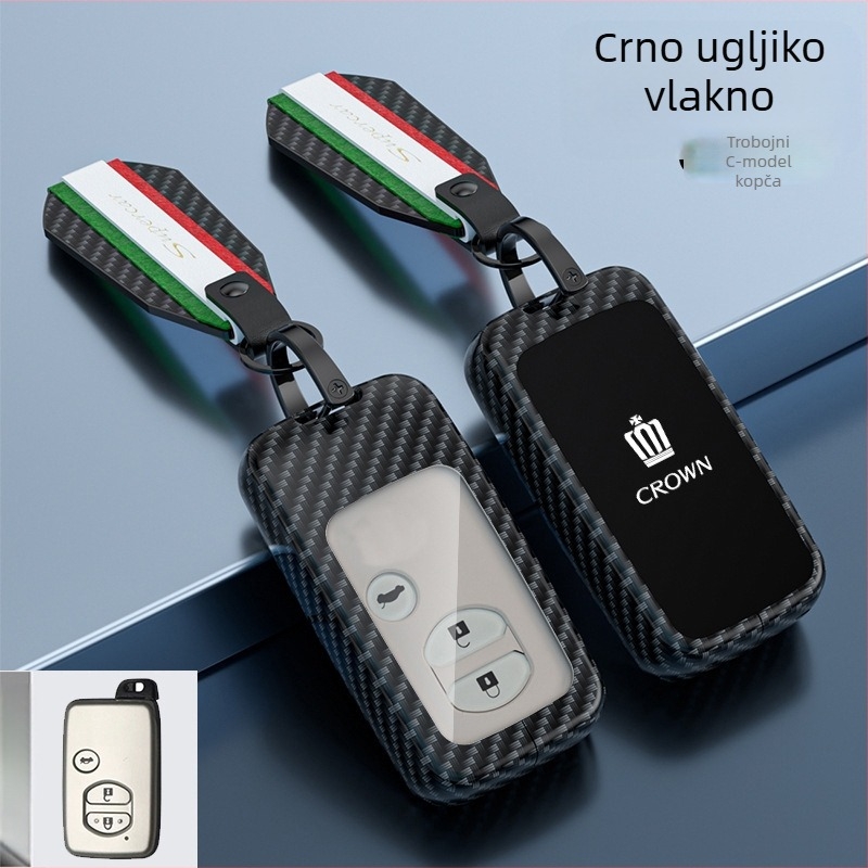 Kućište ključa Toyota Crown – cinkova legura, Lingxuan, poslovni stil