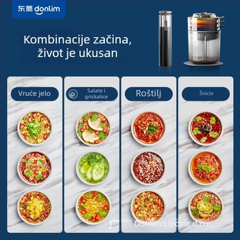 Bežično mini višenamjenski kuhinjski mesomlin i mikser, dvostruke miješajuće oštrice; kapacitet <1 L; napon ≤36V; brzina ≤10000 rpm; poluautomatni način
