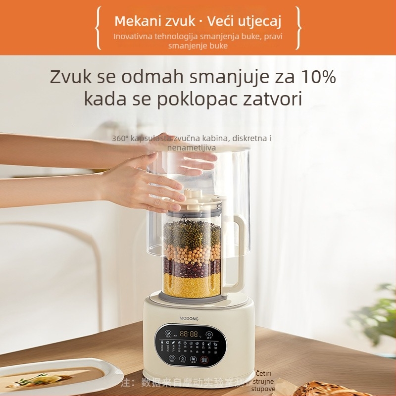 Toplinski mikser visokih brzina s funkcijom grijanja, višestruka upotreba, kapacitet 1,2 L, dodirno upravljanje, potpuno automatski rad