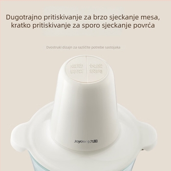 Mlin za meso, staklena posuda 2 L, 5 oštrica, 10.000–19.999 okretaja u minuti, poluautomatski način