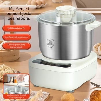 Stroj za mućenje tijesta – potpuno automatiziran kućni kuhinjski aparat, nehrđajući čelik tijelo, kapacitet 11–20 L, snaga 250 W
