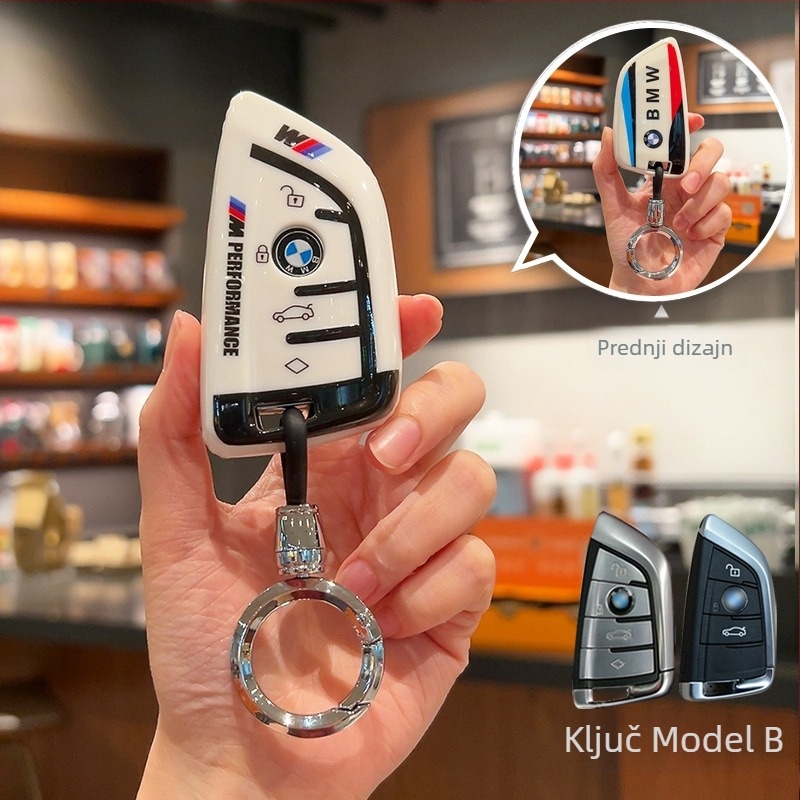 Futrola za ključeve BMW TPU, jednostavan stil, kompatibilan s 1/2/3/5 serijom i X1/X3/X5, i3