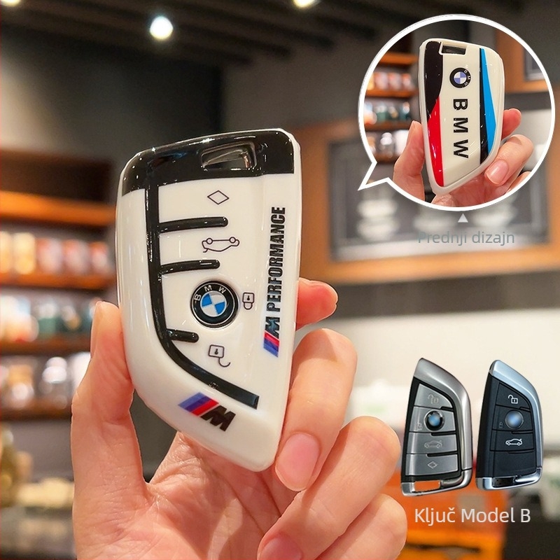 Futrola za ključeve BMW TPU, jednostavan stil, kompatibilan s 1/2/3/5 serijom i X1/X3/X5, i3