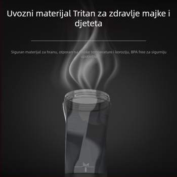 Prijenosna posuda za sok, 12V blender, 360W, 401–600 ml, Pet ili više oštrica, Ugrađena punjiva baterija
