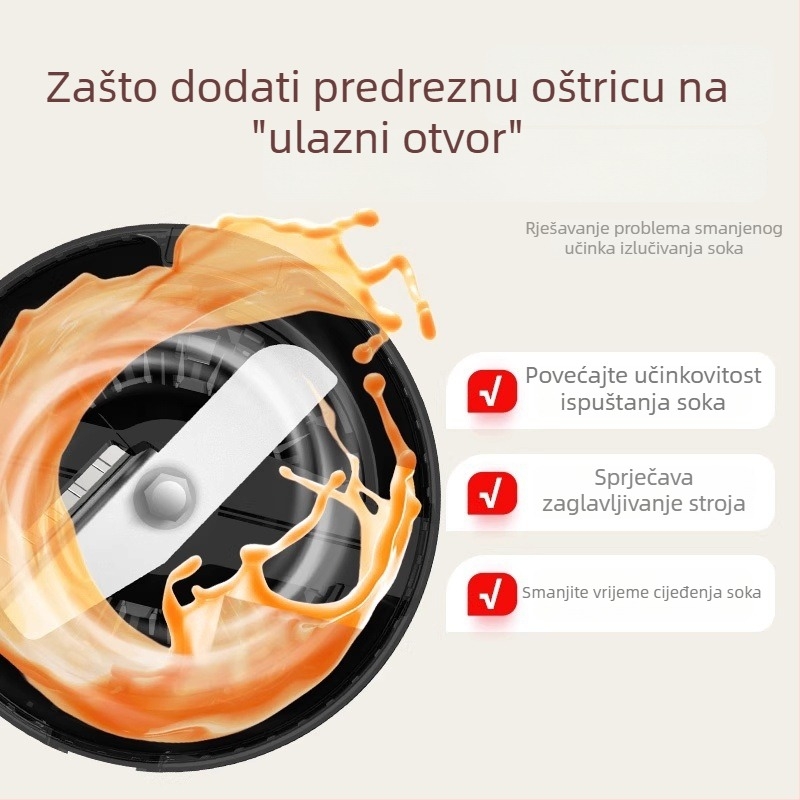 Apixintl Anben originalni kućni sokovnik za kućnu upotrebu – višefunkcionalan, potpuno automatski, 200 W, 1,2 L, 80 rpm, s nožem za rezanje
