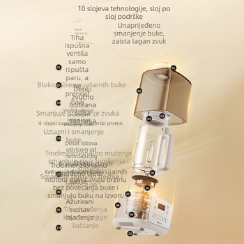 PBJ-F01G1 Blender visoke brzine za razbijanje zidova, kapacitet 1.5 L, dodirno upravljanje, izolacija, nutritivni dodatak, tajmer