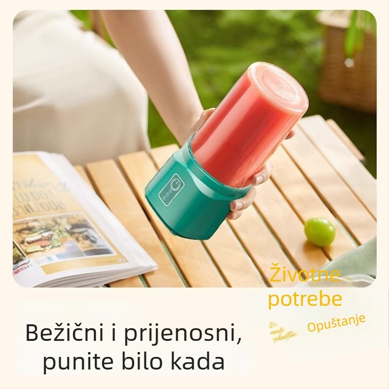 Potpuno automatizirani prijenosni kućni sokovnik s integriranim odjeljivačem pulpe i višefunkcionalnom preradom soka