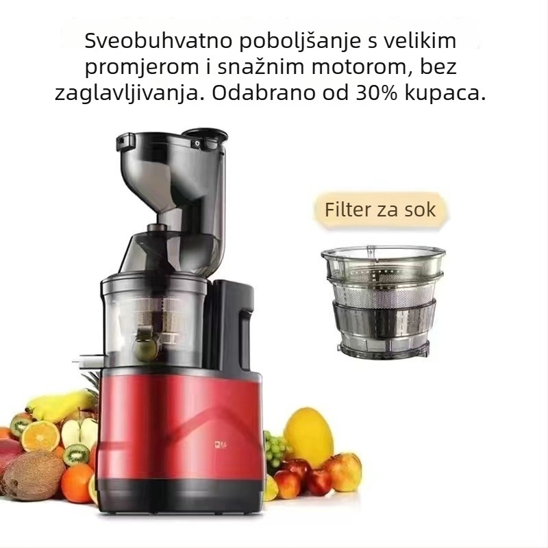 Sokovnik s snagom 150W, kapacitetom 801-1000 ml, napajanje 220V, brzina 43 rpm, s jednom oštricom
