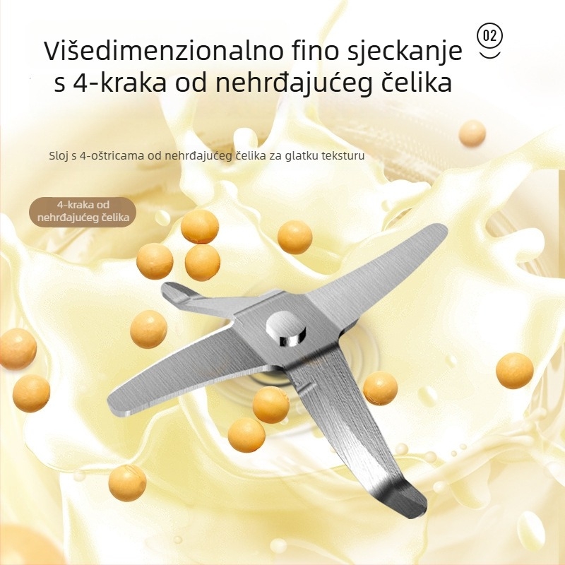 Westinghouse Mini miješalica za sojino mlijeko i kuhinjski procesor, potpuno automatizirano, bez pranja i filtracije, funkcija čuvanja topline, model WFB-A629; kapacitet ispod 0,6 L; mehaničko upravljanje; za 1–3 osobe