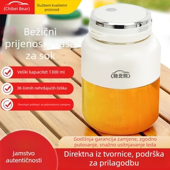 Bežični prijenosni sokovnik u šalici s ugrađenom baterijom, 18001–20000 rpm, ≤200W, 5+ oštrica, unutarnji spremnik od PC plastike za hranu