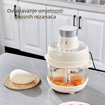 Električni višenamjenski mljevač za meso za kućnu upotrebu, kapacitet 5–10 L, 4 oštrice, potpuno automatski s dodirnim upravljanjem, brzina 10000–19999 okretaja u minuti, napon ≤36V
