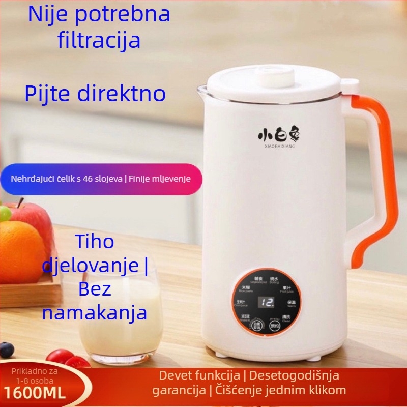 Stroj za sojino mlijeko s mrežastim mljevenjem, grijanje donje ploče, automatsko čišćenje, izolacija i dodirno upravljanje