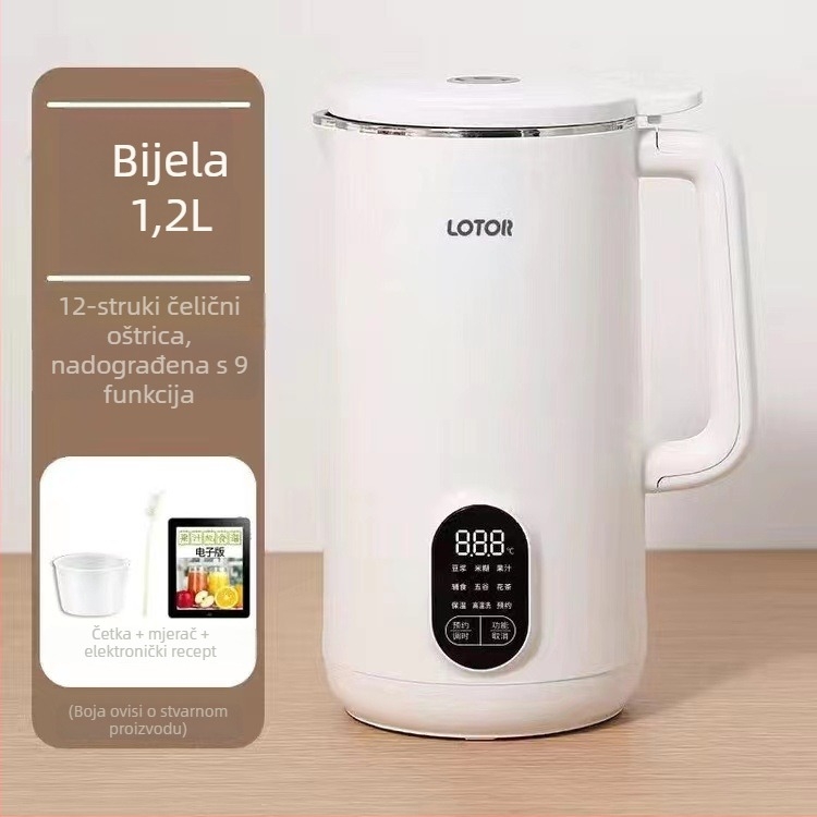 Domaći stroj za sojino mlijeko Little Raccoon DJJ, 220V, kapacitet ispod 10 L, za 2–3 osobe, funkcija unaprijed postavljanja, energetska razina učinkovitosti 1