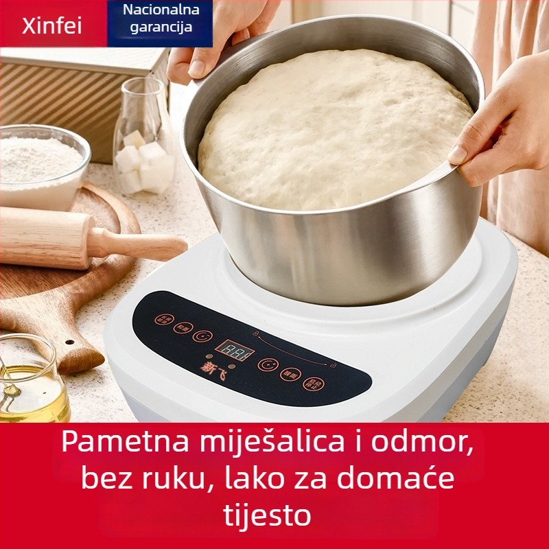 Miješalnik tijesta – potpuno automatizirani višenamjenski kuhinjski stroj s fermentacijom i buđenjem tijesta, kapacitet 5–7 L, posuda od nehrđajućeg čelika, dodirno upravljanje