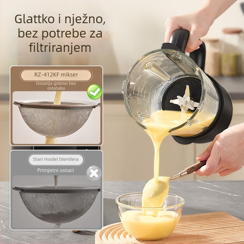 Royalstar potpuno automatska kućna blender s kapacitetom 1–3 L, 20.000–29.999 okretaja/min, tajmer, staklena posuda, dodirno upravljanje