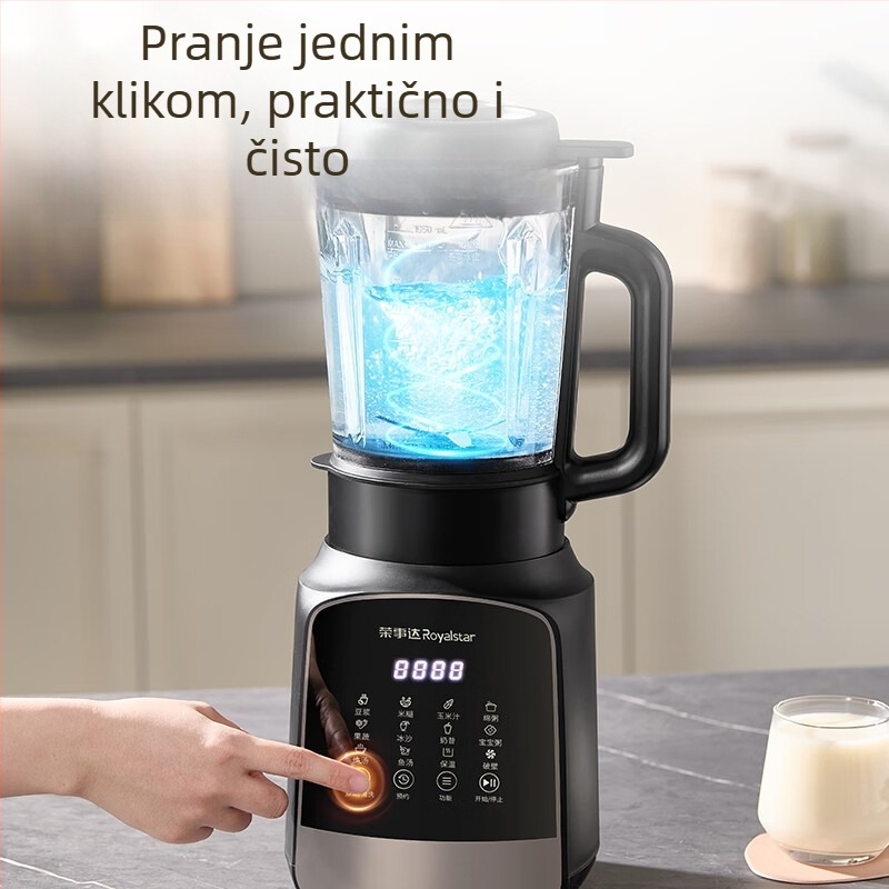Royalstar potpuno automatska kućna blender s kapacitetom 1–3 L, 20.000–29.999 okretaja/min, tajmer, staklena posuda, dodirno upravljanje