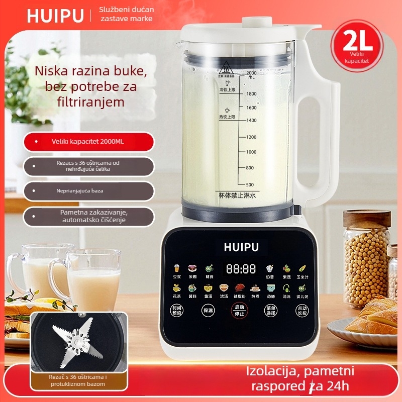 Blender visokih brzina, kapacitet 1,2 L, dodirno upravljanje, automatski rad, grijanje i sterilizacija