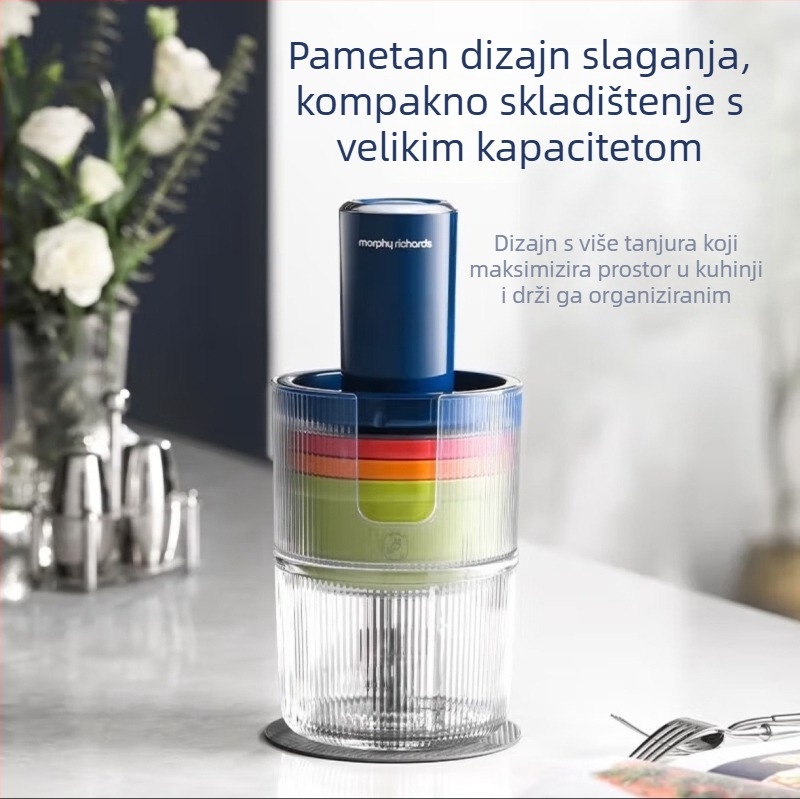 Mlin za meso i višenamjenski kuhinjski procesor | Kapacitet 1–3 L | Brzina motora ispod 10.000 rpm | Napon 110–240 V | Nehrđajuće kućište