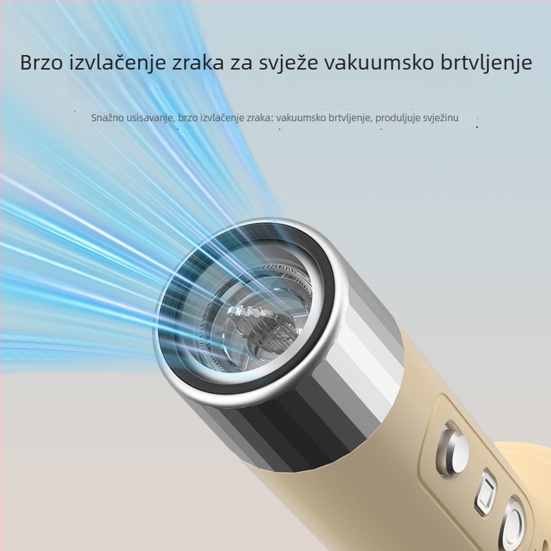 2-u-1 mljevačmesa i vakuumski zatvarač, električni blender za mljeveno meso, pastu od češnjaka i ljutu papriku, sve u jednom uređaju