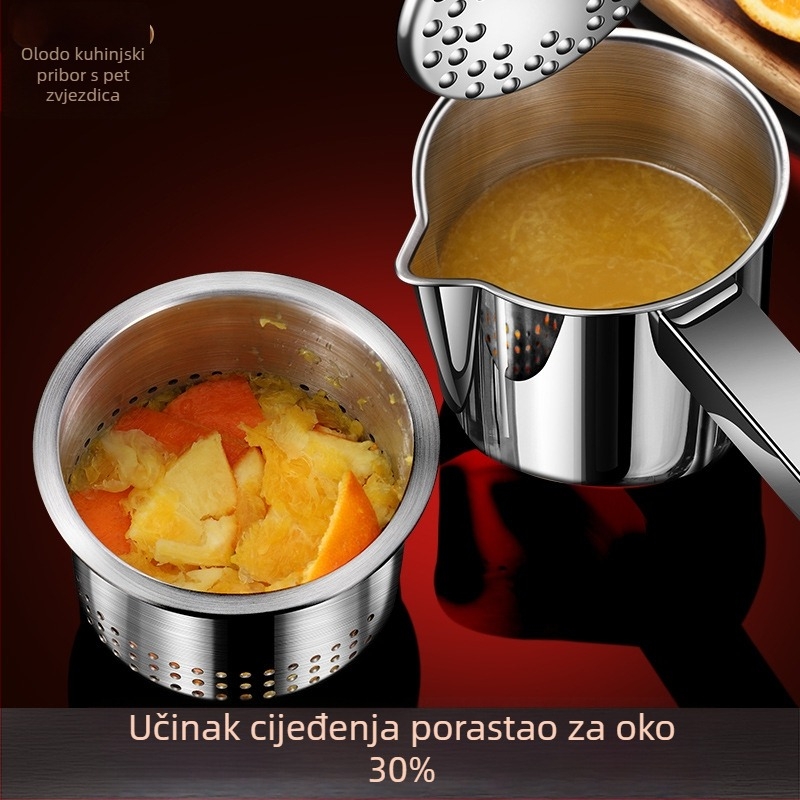 Orado ručni sokovnik od nehrđajućeg čelika 316L s bočnim i donjim otvorima, otisnuto logo, pogodno za poklon