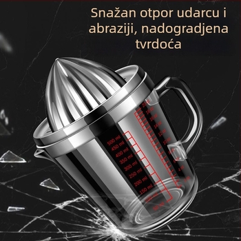 Ručni sokovnik od 304 nehrđajućeg čelika i stakla, višenamjenski, moderan dizajn, prilagodba dostupna, privatna marka dostupna