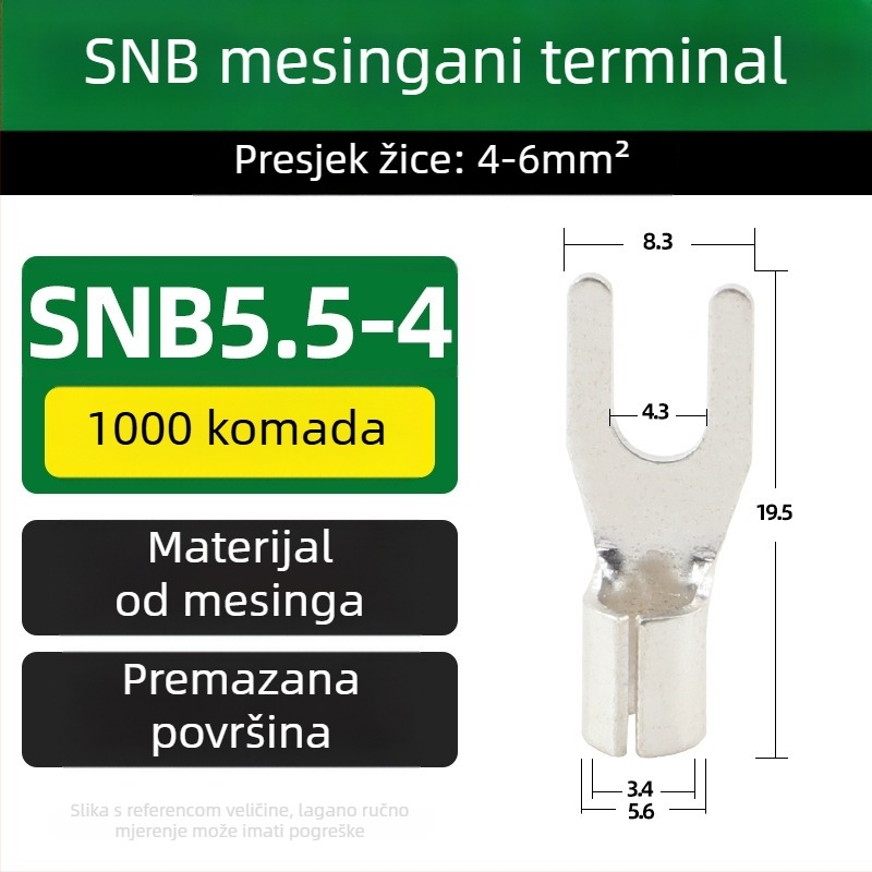 SNB mesing terminal, vilasti tip, bez izolacije, kraj za hladno presovanje