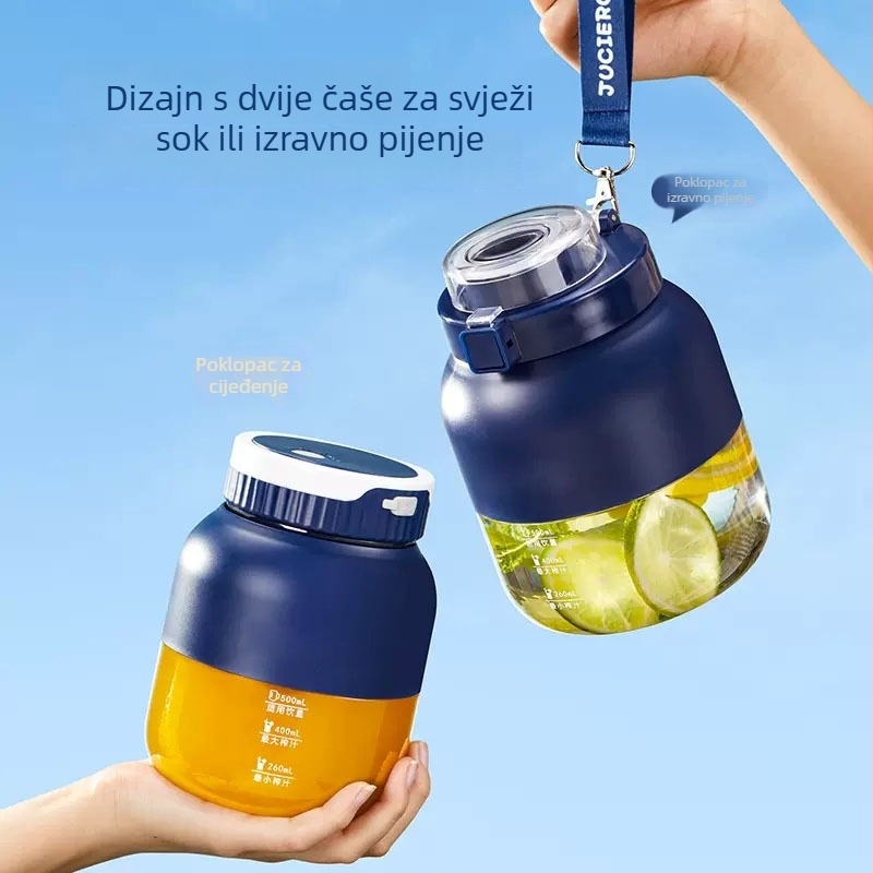 Prenosni bežični sokovnik velike kapacitete za drobljenje leda, kompaktni električni juicer s punjivom baterijom