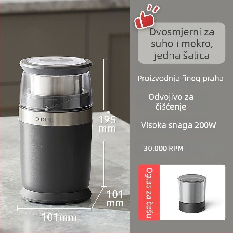 OIDIRE Mlin, kapacitet 40ML, za dodatke prehrani za bebe, 30.000–39.999 okretaja u minuti, 111–240V