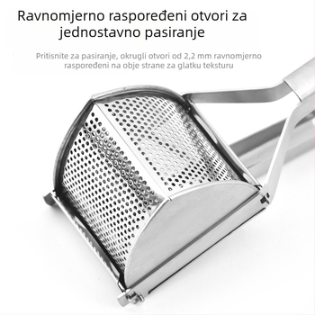 Ručna presa za krumpire od nehrđajućeg čelika, ručni sokovnik za povrće, moderni minimalistički dizajn, bez električne energije, izlazi 2024.