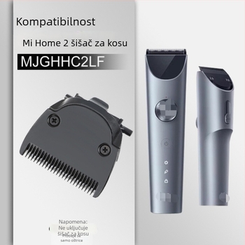 Zamjenska oštrica za električni klipper, titanij‑alij legura, debeli rub, odvojiva i periva glava, vodootporna, niski šum