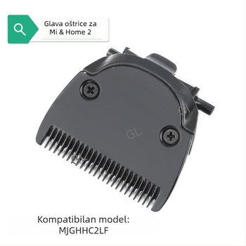 Zamjenska oštrica za električni klipper, titanij‑alij legura, debeli rub, odvojiva i periva glava, vodootporna, niski šum