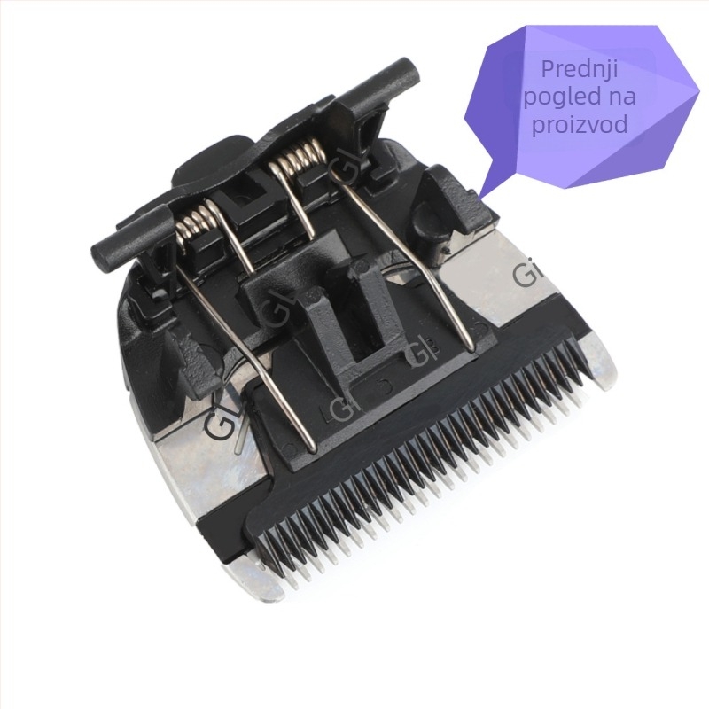 Zamjenska oštrica za električni klipper, titanij‑alij legura, debeli rub, odvojiva i periva glava, vodootporna, niski šum
