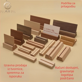 Bukovo drvo, osnova za poštanske kartice s akrilnim kalendarom i držačem poruka