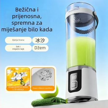 Bežično električni juicer cup za bebu hranu – kompaktna, višenamjenska, prehrambeni PP, prilagodba i tisk logotipa