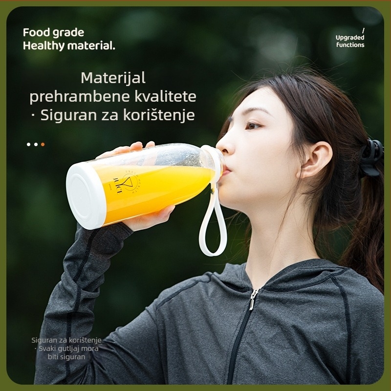 Električni prijenosni čaša za sok s ugrađenom baterijom, kapacitet 401–600 ml, snaga 200W, brzina 15001–18000 rpm, više od 5 oštrih oštrica