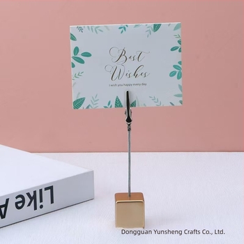 Prilagodljivi kvadratni držač bilježnica od smole, s klipeom u obliku krokodilske usta za fotografije, vizitke i poruke