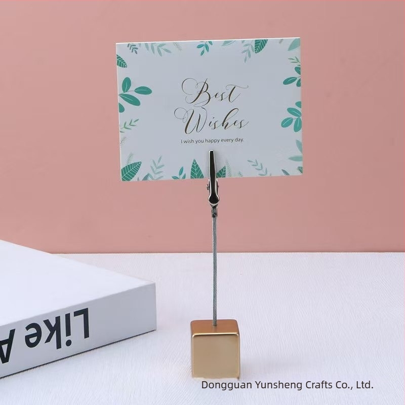 Prilagodljivi kvadratni držač bilježnica od smole, s klipeom u obliku krokodilske usta za fotografije, vizitke i poruke