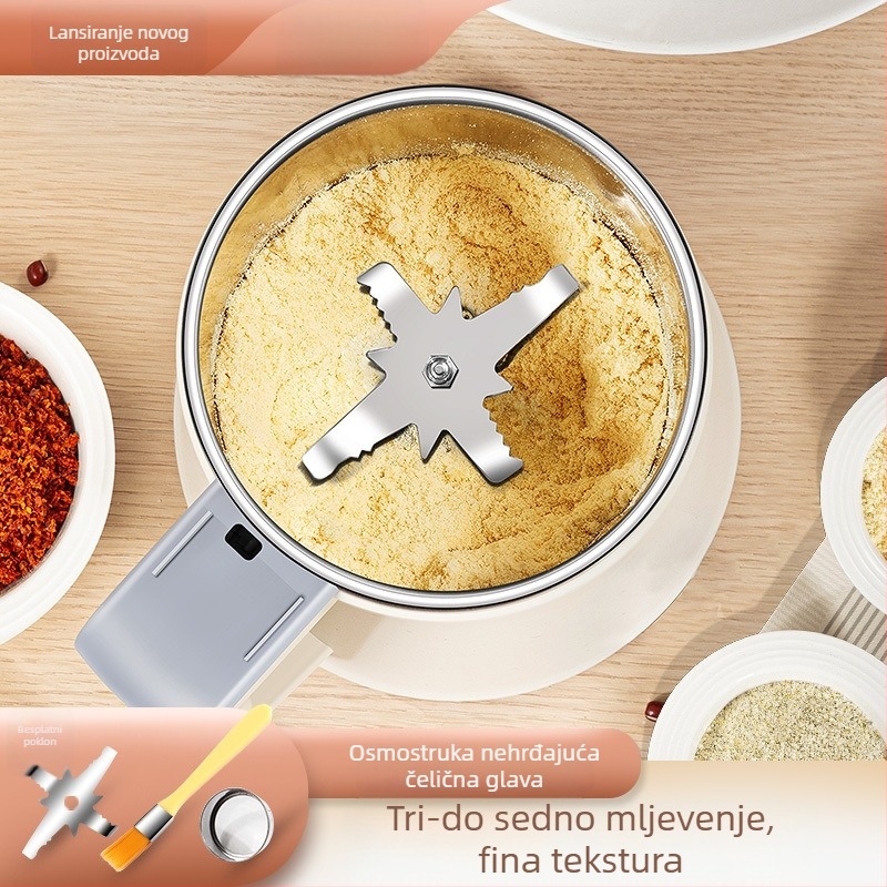 Stroj za mljènje i sjeckanje hrane, kapacitet 550 g, >40.000 rpm, 6+ oštrica, posuda i tijelo od nehrđajućeg čelika, daljinsko upravljanje