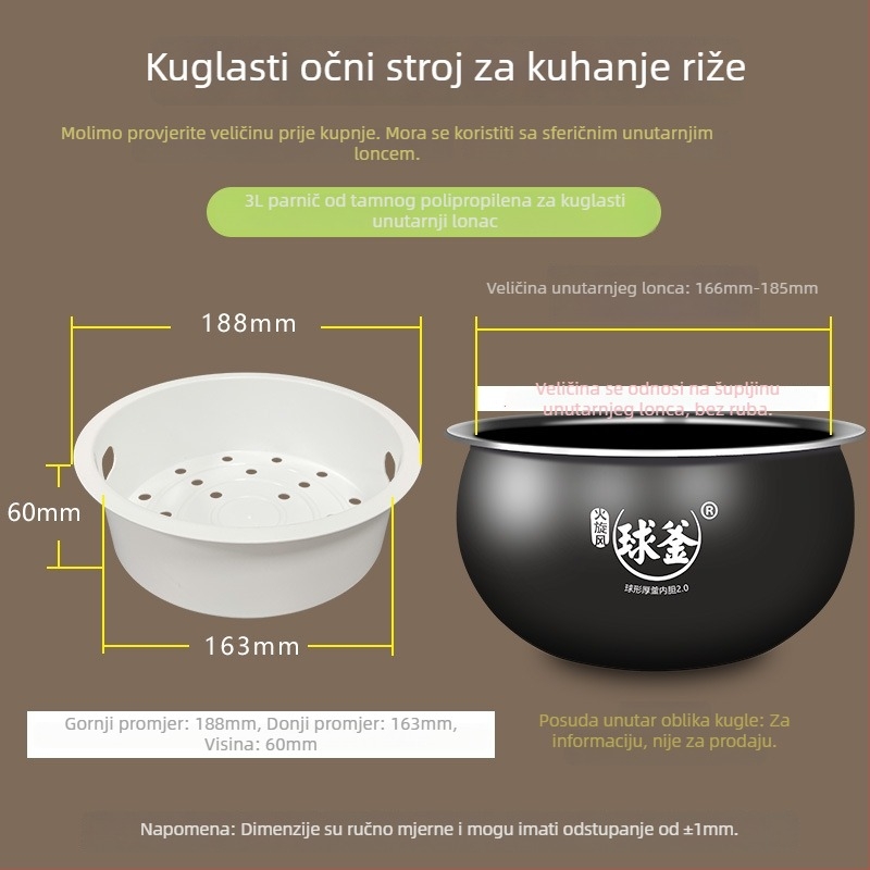 Parna rešetka za rižovar – jednoslojna, univerzalna kompatibilnost