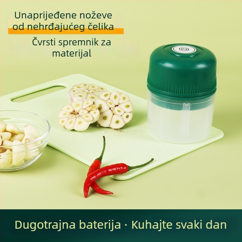 Električna presa za češnjak i mini sjeckalica – prijenosni, punjivi blender za češnjak