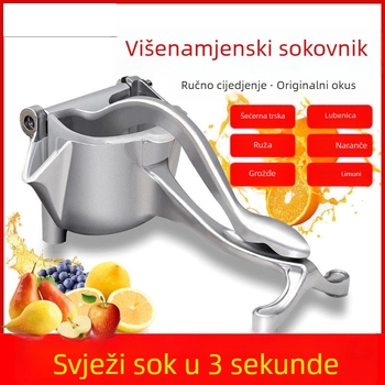 Ručni sokovnik od aluminijske legure za sok od šećerne trstike, nara i naranče, ručni pogon, višestruka namjena
