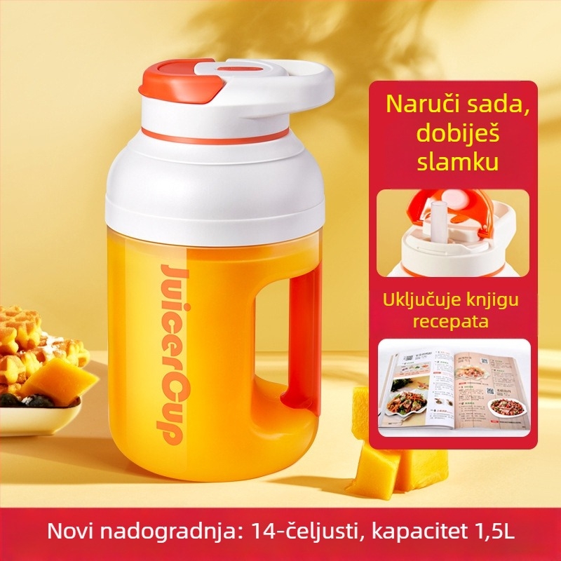 Prenosni sokovnik za kućnu upotrebu – bežično punjenje, 150W, brzina do 20000 RPM, kapacitet 400 ml, centrifugalni sustav