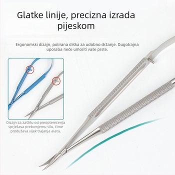 Očne konjunktivne kliješta, nehrđajući čelik, varijante automatskog zaključavanja i vijčanim zaključavanjem, titanijska legura, marka Wenchang Medical