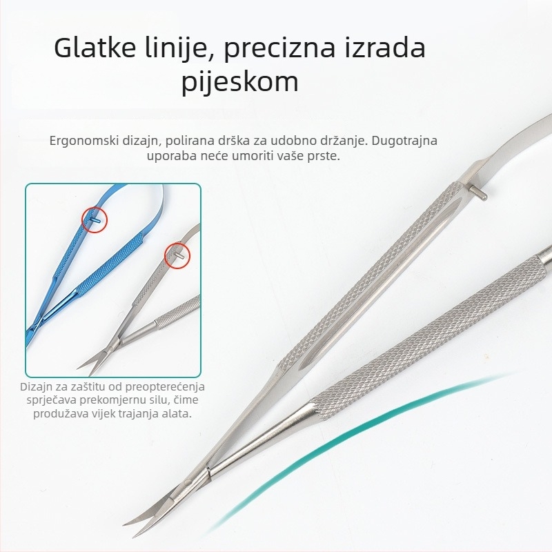 Očne konjunktivne kliješta, nehrđajući čelik, varijante automatskog zaključavanja i vijčanim zaključavanjem, titanijska legura, marka Wenchang Medical