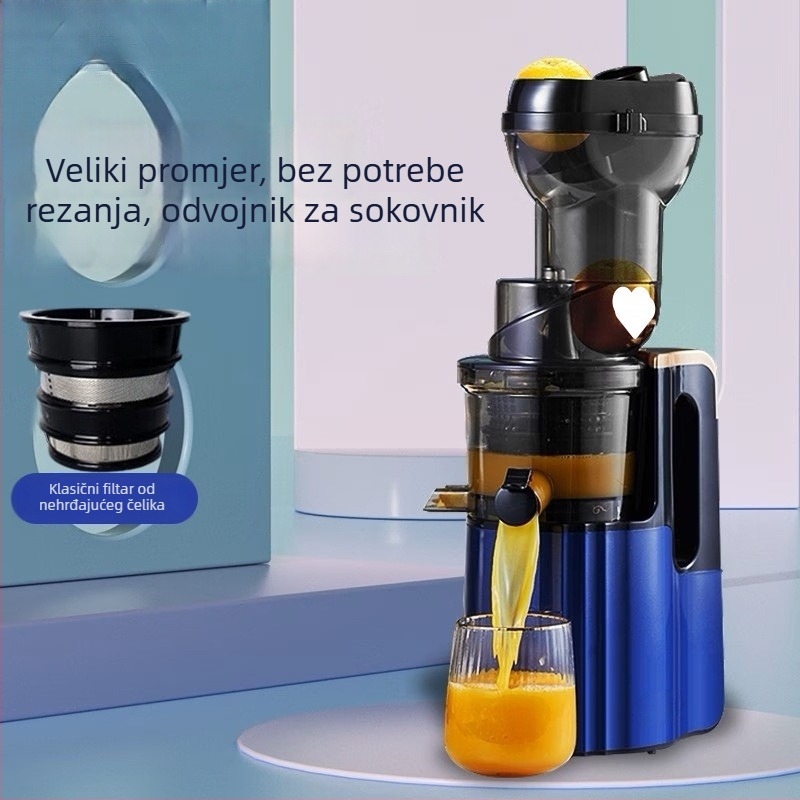 Sokovnik s odjeljivanjem pulpe, 1 L kapacitet, 201-500 W, 12001-15000 rpm, kućište od prehrambenog PP