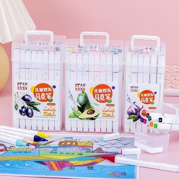 Marker s dvostrukim vrhom, na bazi vode | Model FT0020 | Plastično kućište | Marka Fengtu | Bez prilagođavanja