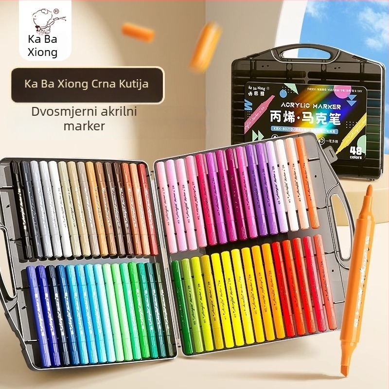 Akrilni marker – Kaba bear, perivi, mek vrh, akvarelni stil, za djecu i studente