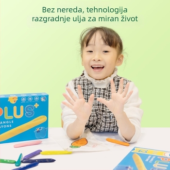 Dječji trokutasti voskaste bojice za crtanje, 36 boja, ispis logotipa i prilagodba, poklon djeci