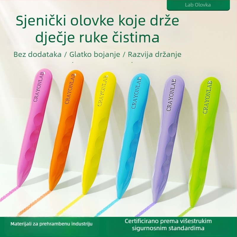 Dječji trokutasti voskaste bojice za crtanje, 36 boja, ispis logotipa i prilagodba, poklon djeci